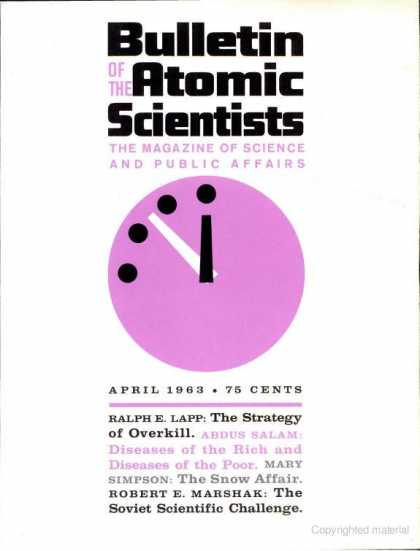 Bulletin of the Atomic Scientists - April 1963
