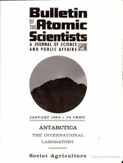 Bulletin of the Atomic Scientists - January 1964
