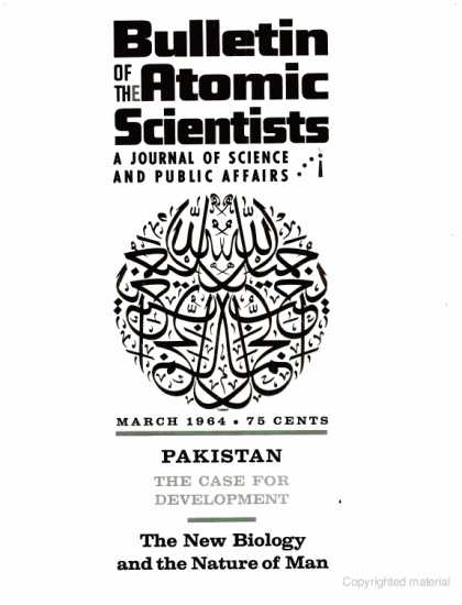 Bulletin of the Atomic Scientists - March 1964