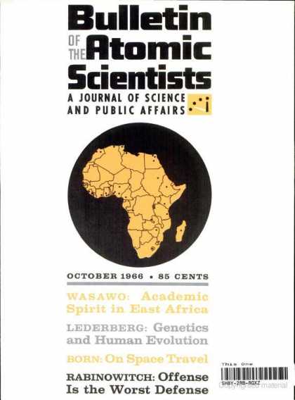 Bulletin of the Atomic Scientists - October 1966