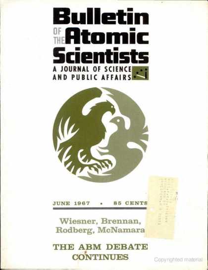 Bulletin of the Atomic Scientists - June 1967