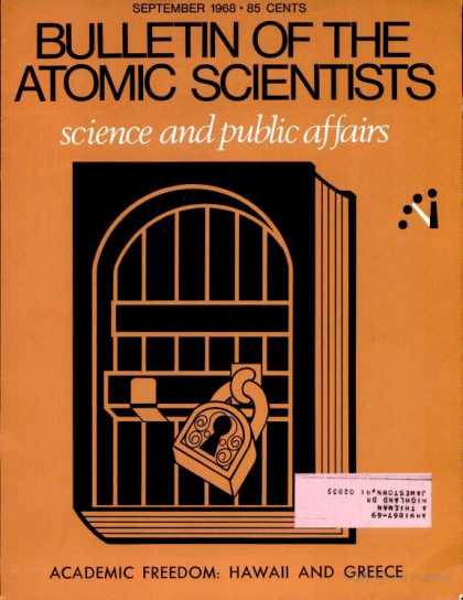 Bulletin of the Atomic Scientists - September 1968