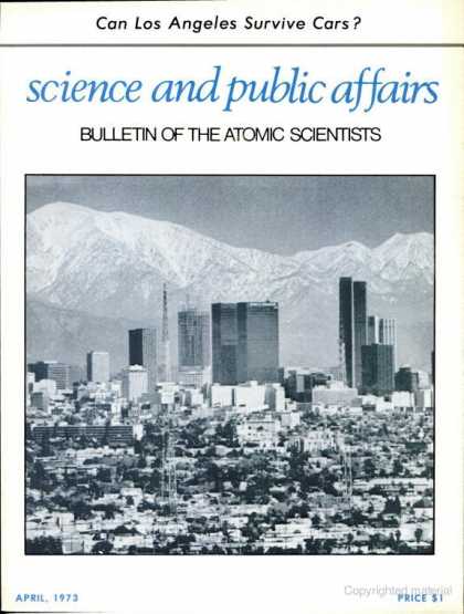 Bulletin of the Atomic Scientists - April 1973