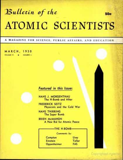 Bulletin of the Atomic Scientists - March 1950