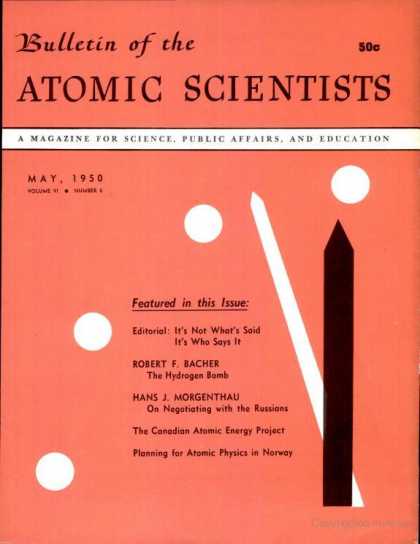Bulletin of the Atomic Scientists - May 1950