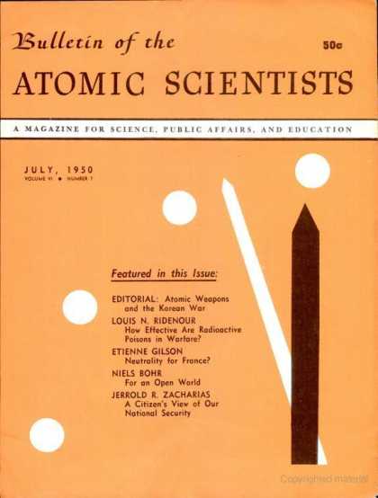 Bulletin of the Atomic Scientists - July 1950