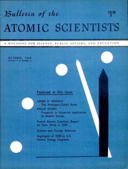 Bulletin of the Atomic Scientists - October 1950