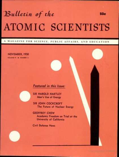 Bulletin of the Atomic Scientists - November 1950