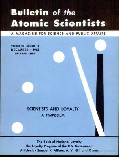Bulletin of the Atomic Scientists - December 1951
