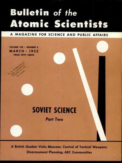 Bulletin of the Atomic Scientists - March 1952