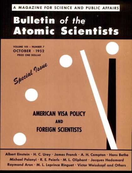 Bulletin of the Atomic Scientists - October 1952