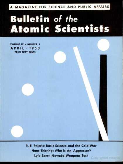 Bulletin of the Atomic Scientists - April 1953