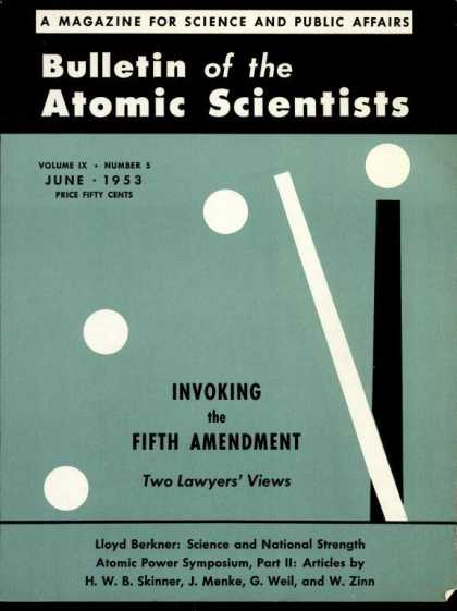 Bulletin of the Atomic Scientists - June 1953