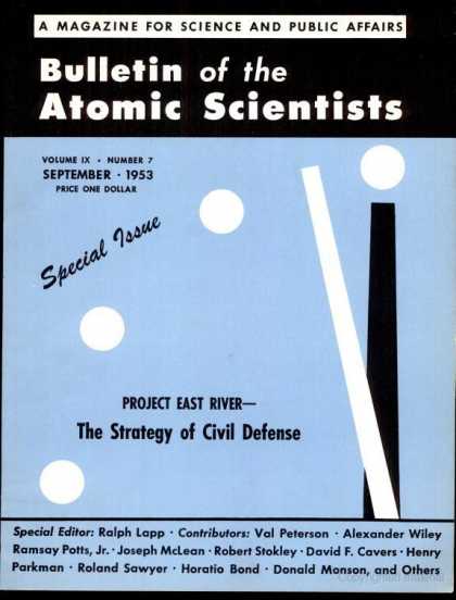 Bulletin of the Atomic Scientists - September 1953