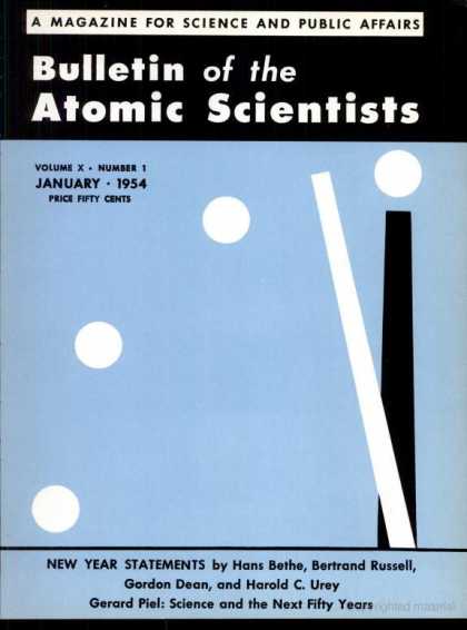 Bulletin of the Atomic Scientists - January 1954