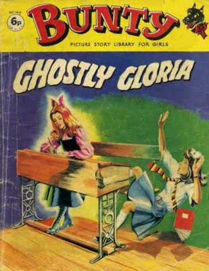 Bunty Picture Story Library 144 - Ghostly Gloria - Bunty - Picture Story Library For Girls - Gohst - Scared School Girl