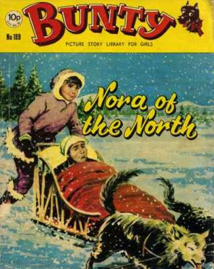 Bunty Picture Story Library 189 - Nora Of The North - Eskimo - Snow - People - Sled