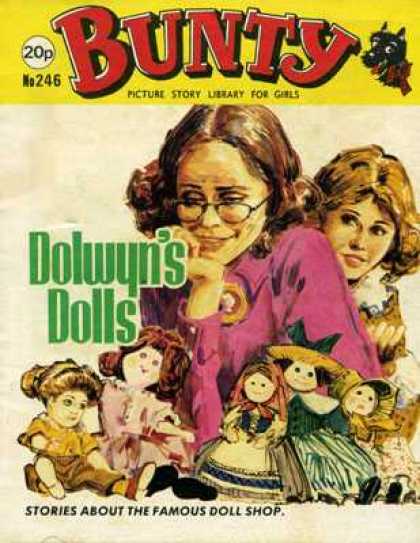 Bunty Picture Story Library 246 - Girls - 20p - No246 - Dolwyns Dolls - Doll Shop