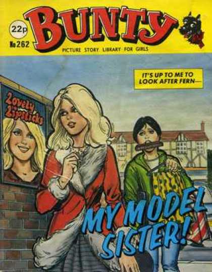 Bunty Picture Story Library 262 - Blonde - My Model Story - Lovely Lipsticks - Girls - Brick Wall