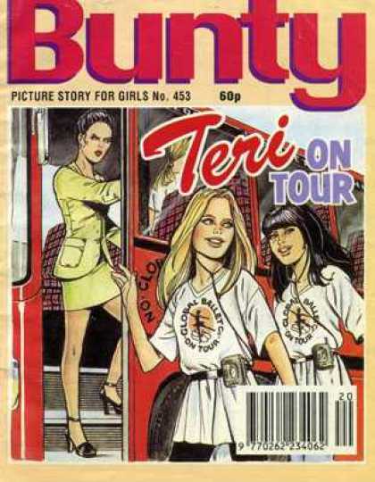 Bunty Picture Story Library 453 - Teri On Tourballet - Head Phones - For Girls - No 453 - Bus