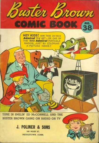 Buster Brown Comics 38 - No38 - Cap - Dog - Kids - Tie
