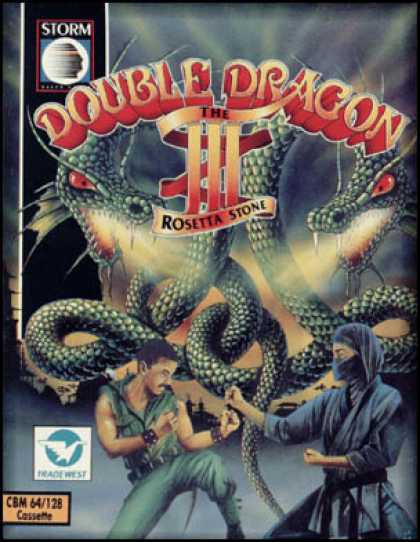 C64 Games - Double Dragon III: Rosetta Stone