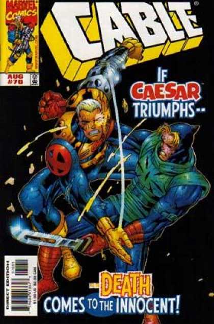 Cable 70 - Marvel Comics - Caesar Triumphs - Direct Edition - Mutant - Death Comes To The Innocent - Jose Ladronn