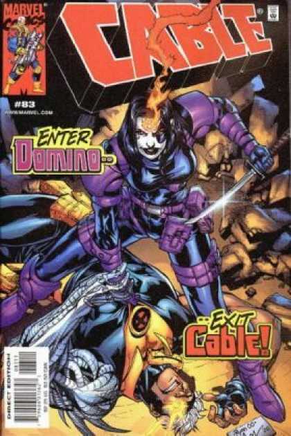 Cable 83 - Marvel Comics - Enter Domino - Approved By The Comics Code Authority - Direct Edition - Exit