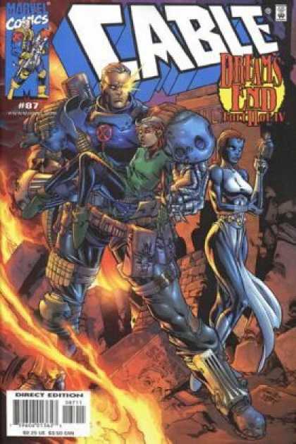 Cable 87 - Dreams End Part 2 Of 4 - Injured Kid - Space Soldier - Ruins - Blue Woman