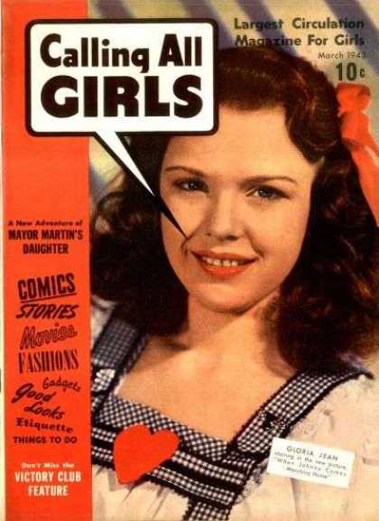 Calling All Girls 16 - Largest Circulation Magazine For Girls - Woman - Comics Stories - Movies - Fashions