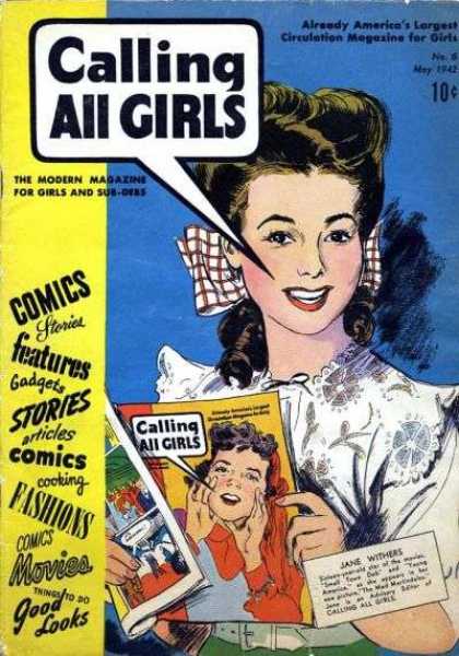Calling All Girls 6 - The Modern Magazine - Comics Stories - Cooking - Fashions - Movies