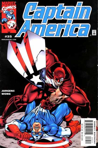 Captain America (1998) 35 - Marvel Comics - Shield - Jurgens Wong - Superhero - Direct Edition - Dan Jurgens