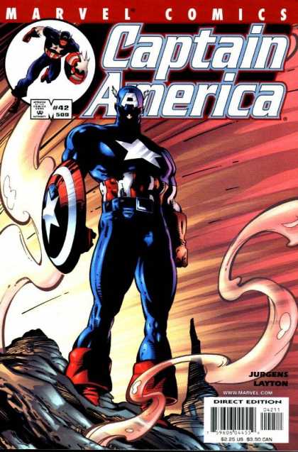 Captain America (1998) 42 - Marvel - Smoke - Shield - Super Hero - Star - Dan Jurgens