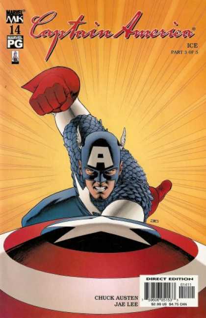 Captain America (2002) 14 - Super Hero - Marvel Comics - Punch - Fly - Chuck Austen - John Cassaday