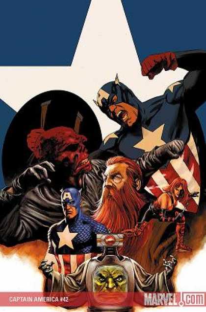 Captain America (2004) 42 - Marvel - Redhead - Beard - Mustache - Star