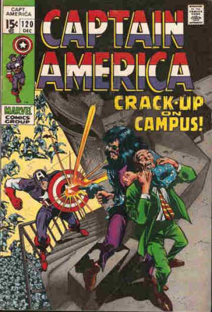 Captain America 120 - Shield - Gunshot - Richocet Bullet - Hostage - Rescue - Gene Colan