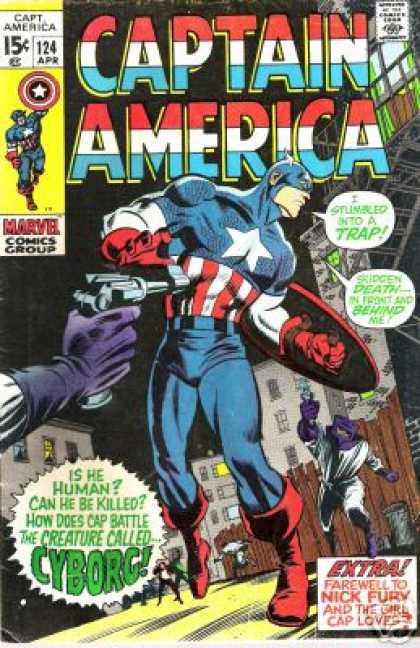 Captain America 124 - Valuable - Sunday-fun Day - Villains - Haapy Hours - Divine - Gene Colan