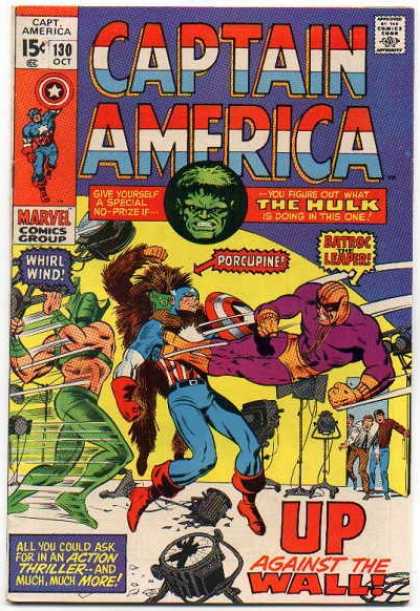 Captain America 130 - Up Against The Wall - Why Is The Hulk In This Issue - Different Action Men - Filming Violence - Give Yourself A Special Prize