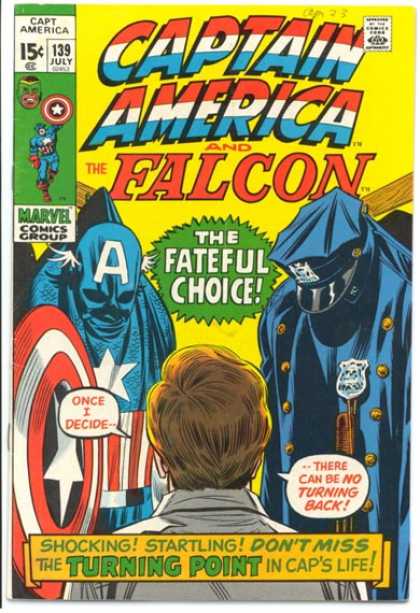 Captain America 139 - Marvel Comics - Shocking - No Turning Back - Caps Life - Deciding