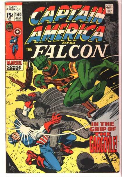 Captain America 140 - The Falcon - The Gargoyle - 140 - In The Grip Of The Gargoyle - Jr