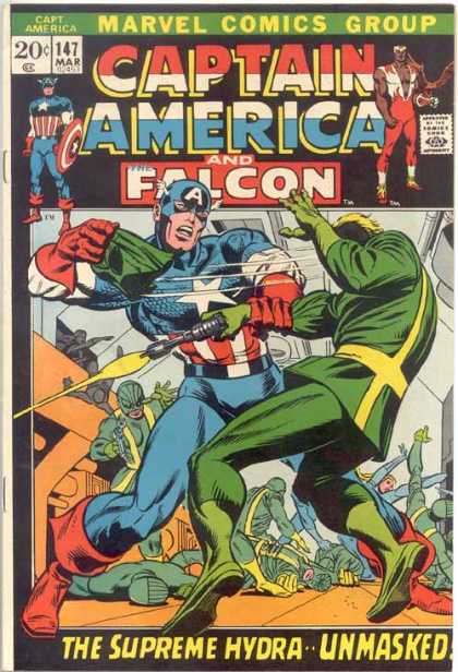Captain America 147 - Captain America - Falcon - Supreme Hydra - Marvel - Fighting