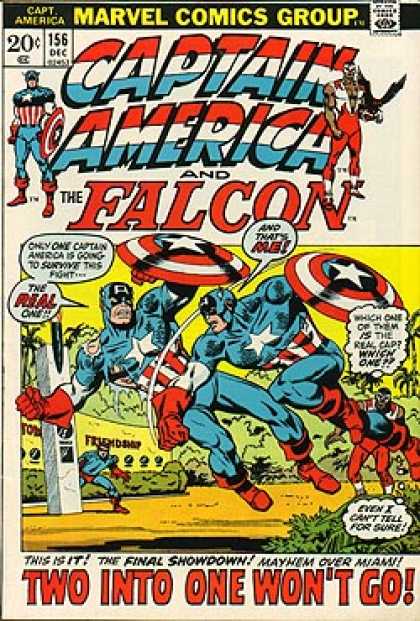 Captain America 156 - Marvel Comics Group - Approved By The Comics Code Authority - 156 Dec - The Real One - The Falcon