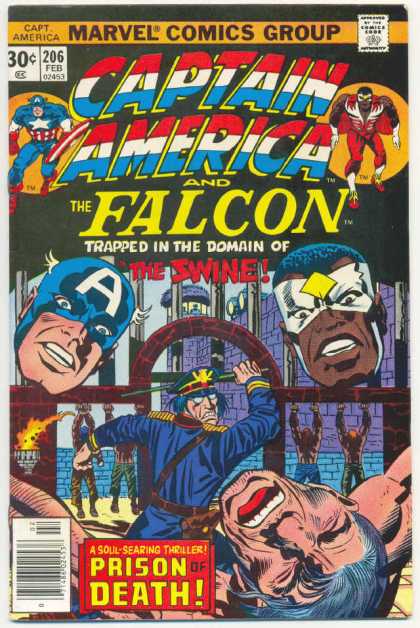 Captain America 206 - Heroes - Falcon - America - Battle - Swine - Jack Kirby