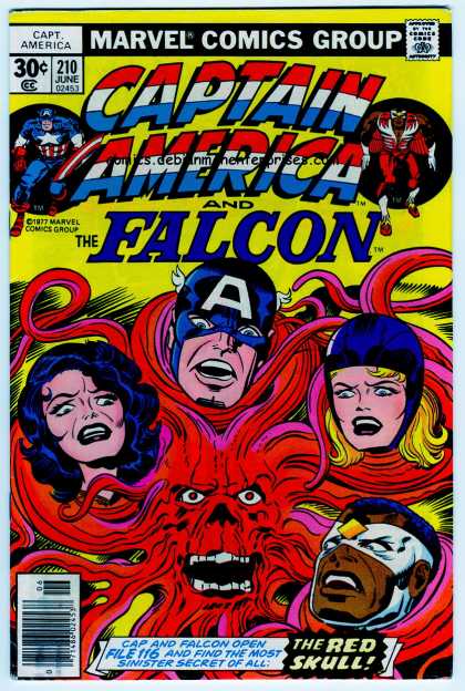Captain America 210 - The Falcon - The Red Skull - 210 June - File 116 - A Mask - Jack Kirby