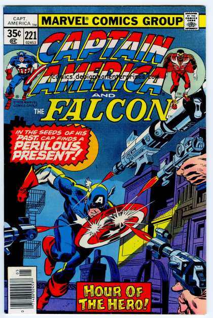 Captain America 221 - Marvel Comics - Comics Code Authority - Superhero - Gun - Weapon