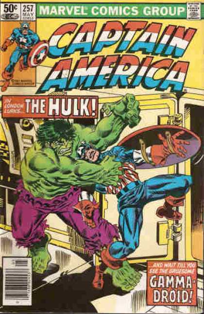 Captain America 257 - Captain America - Green Man - Fists - Super Man - Door
