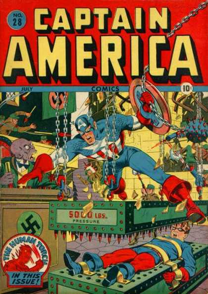 Captain America 28 - Captain America - Swastika - Nazi - Bed Of Nails - Solo Pressure - Steve Epting