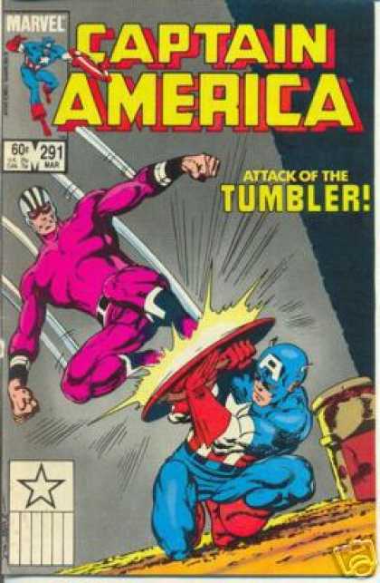Captain America 291 - Marvel - Attack - Tumbler - Defend - Shield - John Byrne