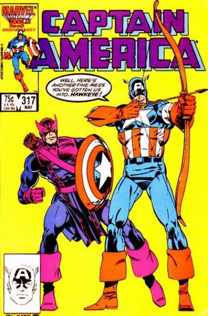 Captain America 317 - Hawkeye - Bow - Shield - Arrow - America