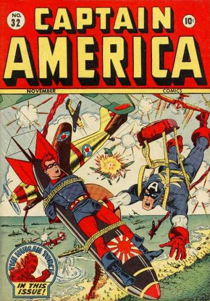 Captain America 32 - Torpedo - Man Tied Up - Water - Beach - Fighter Planes - Steve Epting